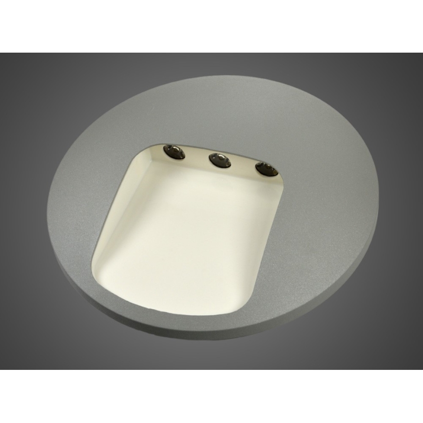 LED Venkovní nástěnné svítidlo DACU LED/3W/230V IP54 šedá