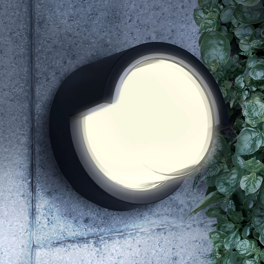 LED Venkovní nástěnné svítidlo ESSEN LED/10W/230V IP44 černá