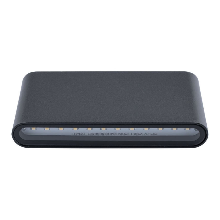 LED Venkovní nástěnné svítidlo FLOW 2xLED/6W/230V IP54 černá
