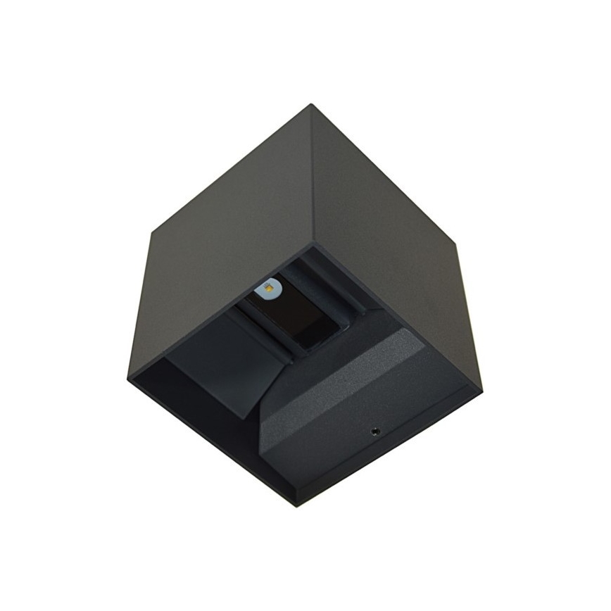 LED Venkovní nástěnné svítidlo KREON 2xLED/3W/230V IP54 4000K antracit