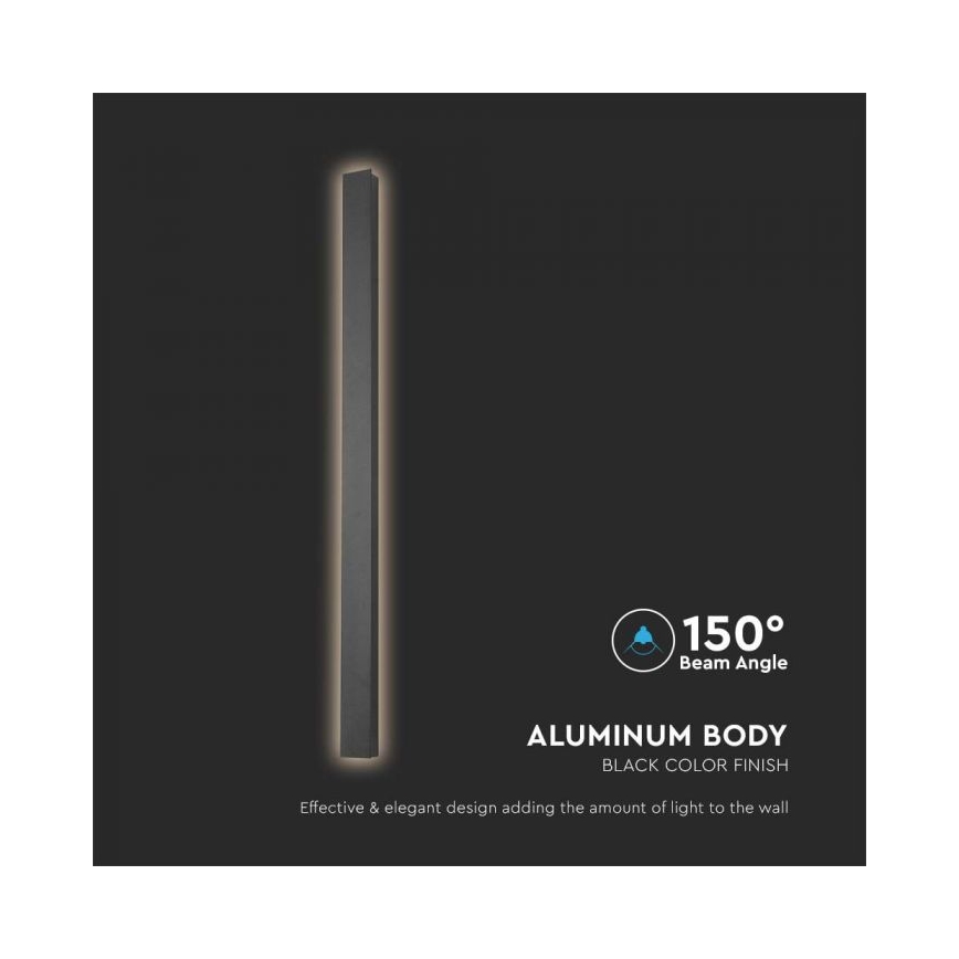 LED Venkovní nástěnné svítidlo LED/10W/230V 4000K IP65 51 cm černá