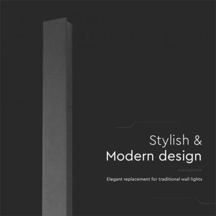 LED Venkovní nástěnné svítidlo LED/10W/230V 4000K IP65 51 cm černá