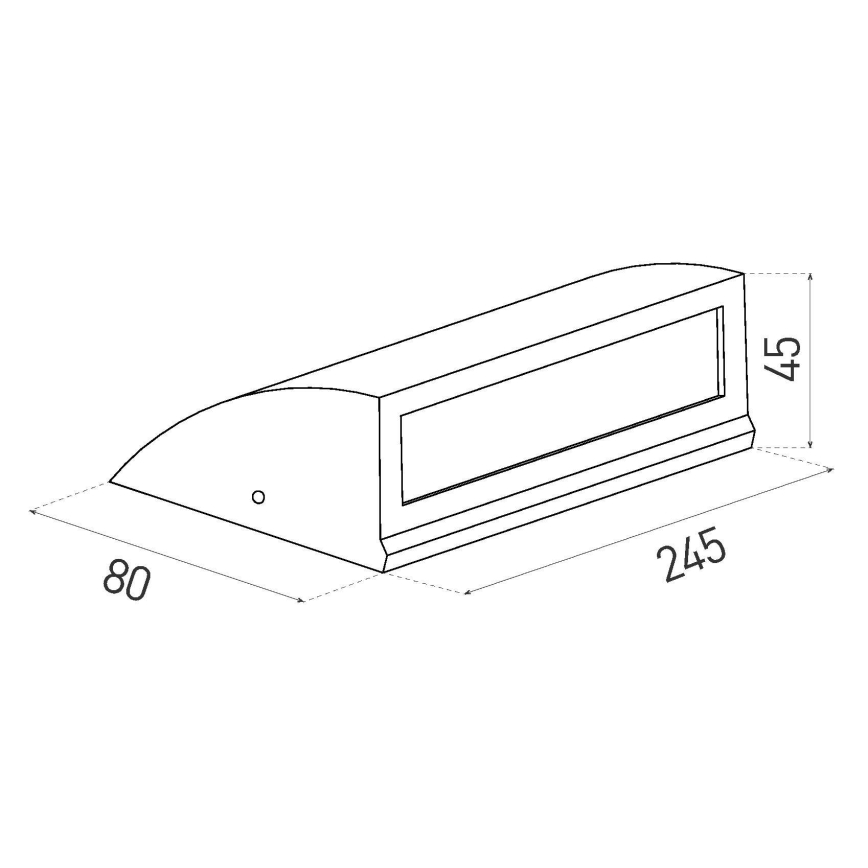 LED Venkovní nástěnné svítidlo LED/10W/230V IP54