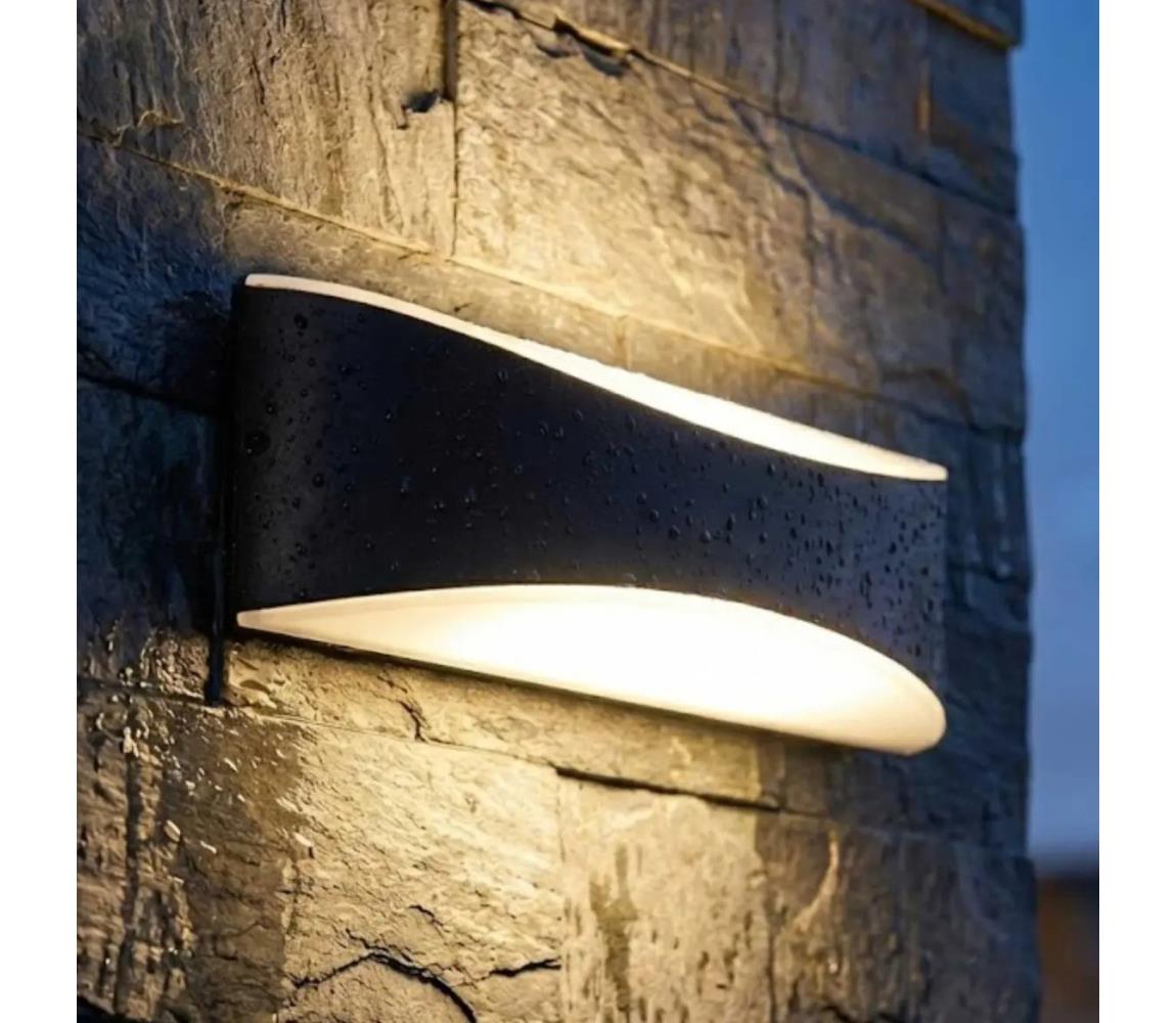 LED Venkovní nástěnné svítidlo LED/10W/230V IP65 černá SCD 04 L – Alasans