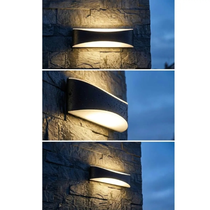 LED Venkovní nástěnné svítidlo LED/10W/230V IP65 černá
