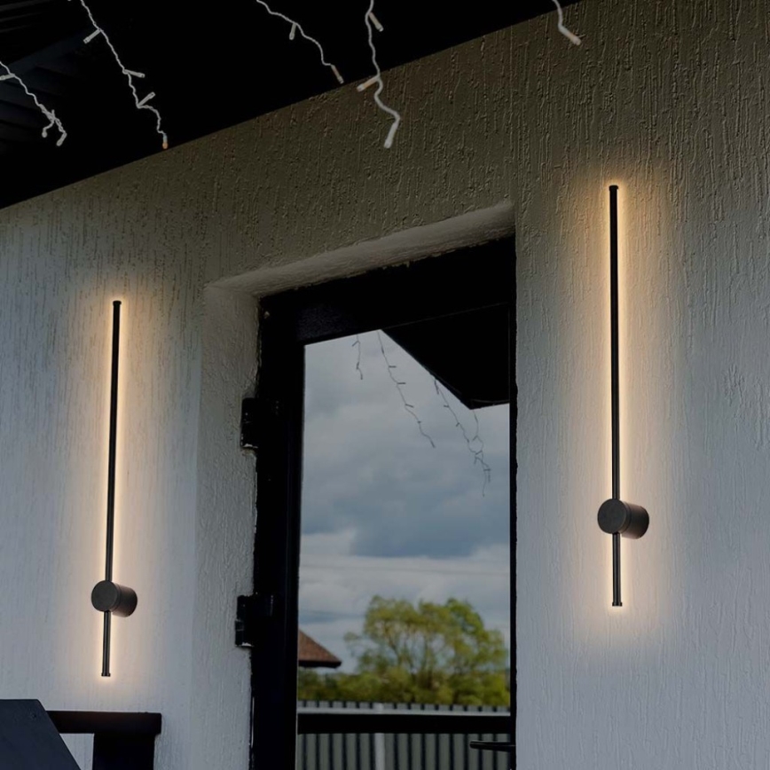 LED Venkovní nástěnné svítidlo LED/12W/230V 3000K IP65 černá