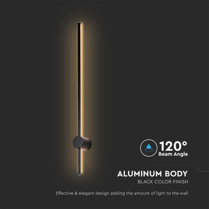 LED Venkovní nástěnné svítidlo LED/12W/230V 3000K IP65 černá