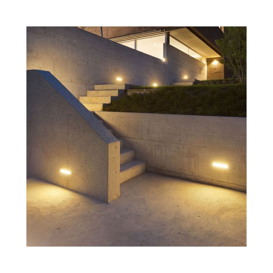 LED Venkovní nástěnné svítidlo LED/12W/230V 3000K IP65 šedá