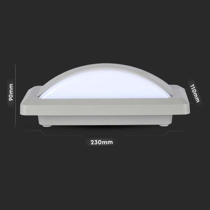 LED Venkovní nástěnné svítidlo LED/12W/230V 4000K IP65