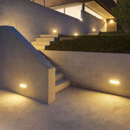 LED Venkovní nástěnné svítidlo LED/12W/230V 6400K IP65 šedá