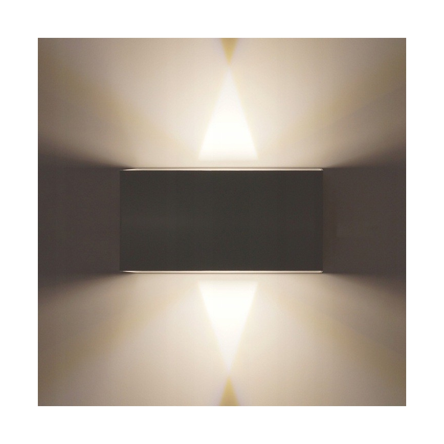 LED Venkovní nástěnné svítidlo LED/12W/230V IP54 černá