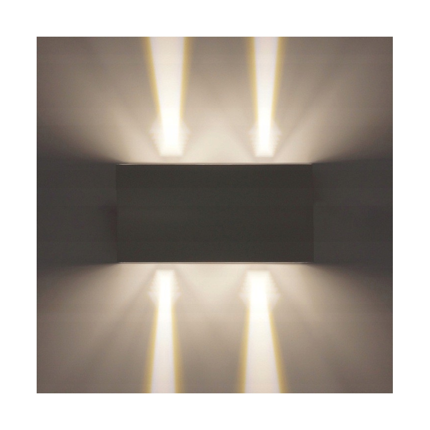 LED Venkovní nástěnné svítidlo LED/12W/230V IP54 černá