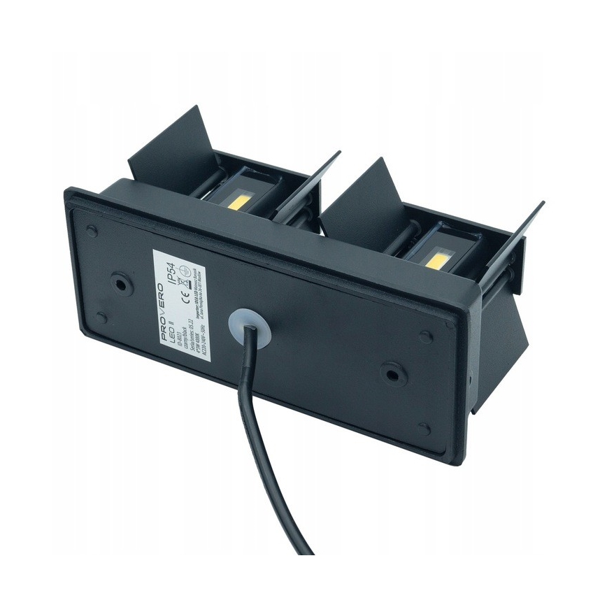 LED Venkovní nástěnné svítidlo LED/12W/230V IP54 černá