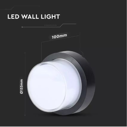 LED Venkovní nástěnné svítidlo LED/12W/230V IP65 4000K