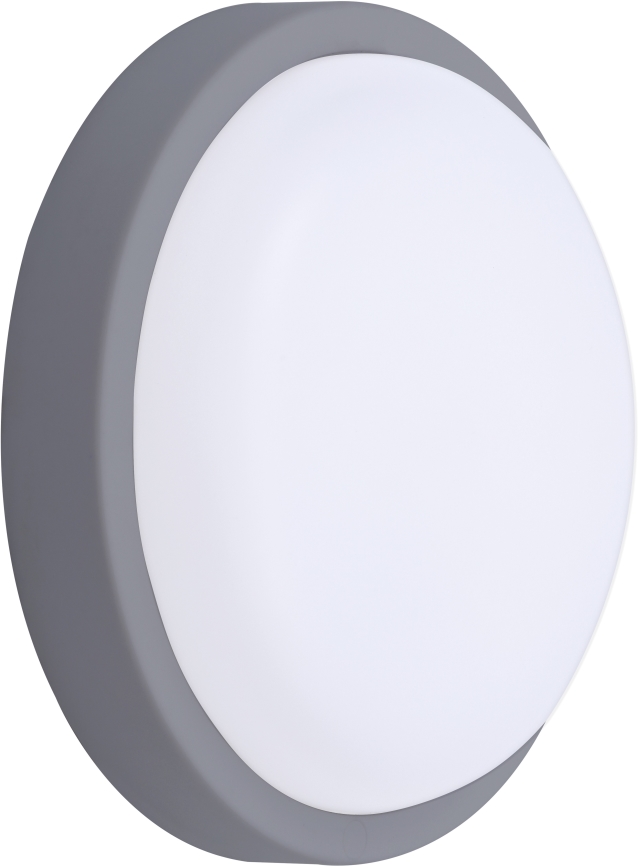 LED Venkovní nástěnné svítidlo LED/13W/230V 4000K IP54 šedá kulatý