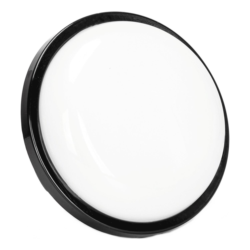 LED Venkovní nástěnné svítidlo LED/15W/230V 6500K pr. 15,5 cm černá IP65
