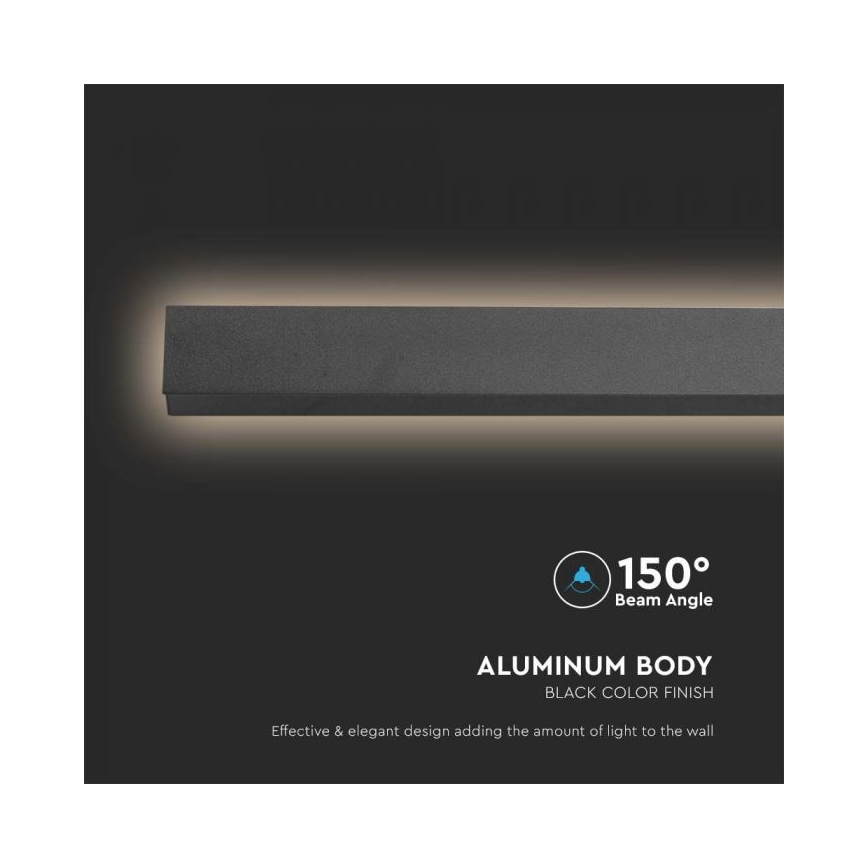 LED Venkovní nástěnné svítidlo LED/16W/230V 4000K IP65 101 cm antracit