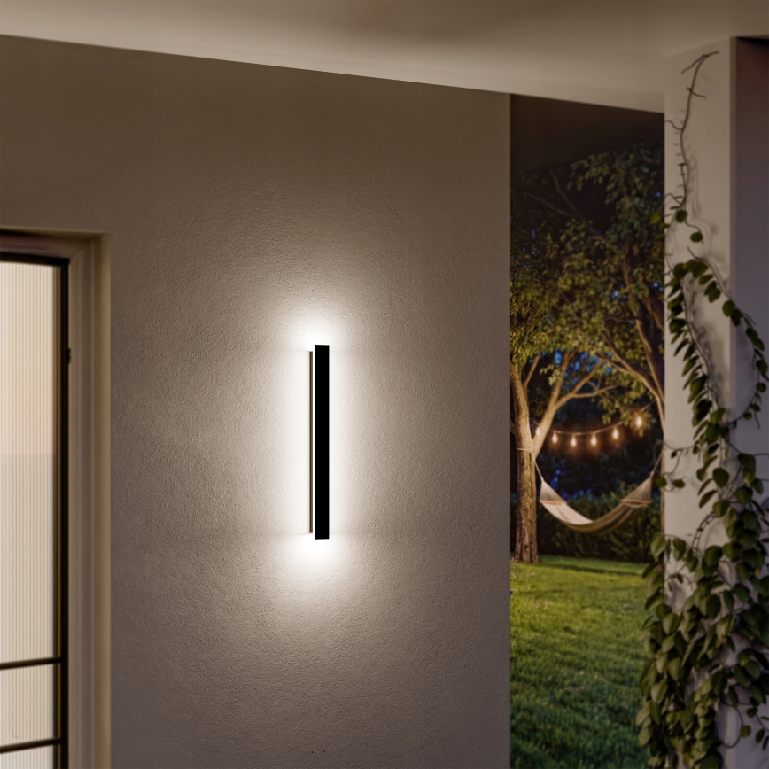 LED Venkovní nástěnné svítidlo LED/18W/230V 60 cm IP65 černá