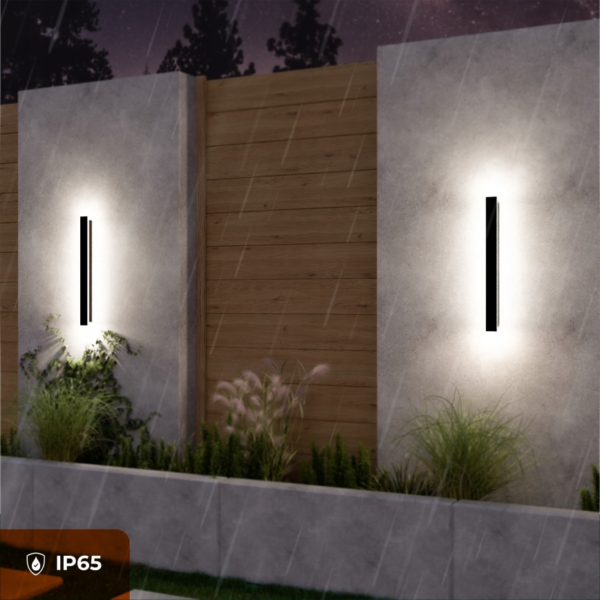 LED Venkovní nástěnné svítidlo LED/18W/230V 60 cm IP65 černá