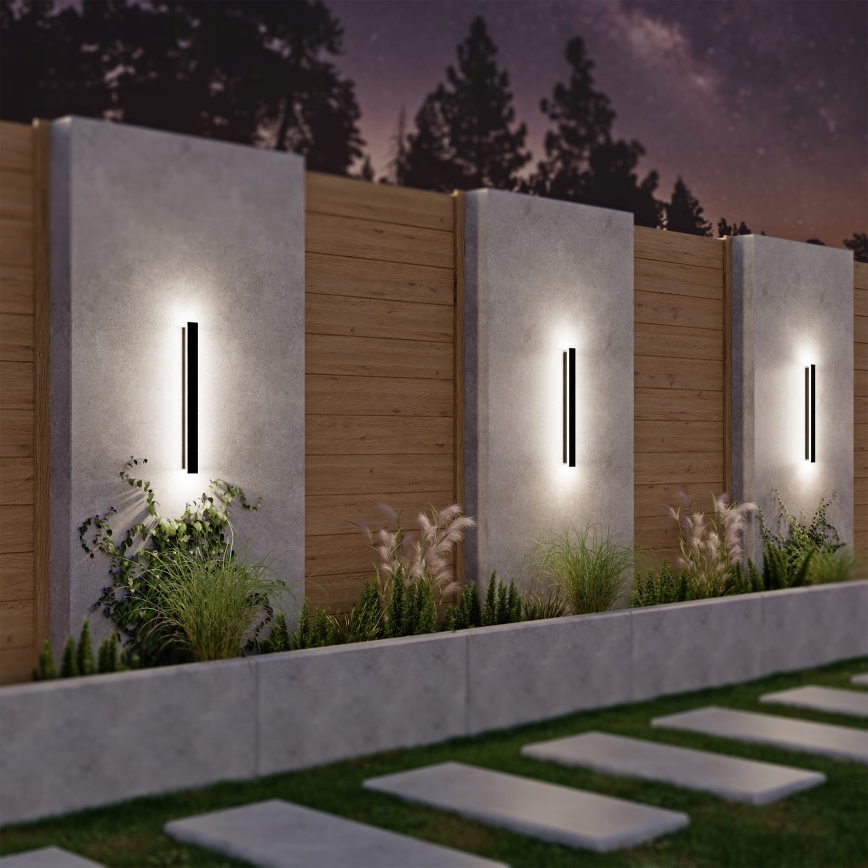 LED Venkovní nástěnné svítidlo LED/18W/230V 60 cm IP65 černá