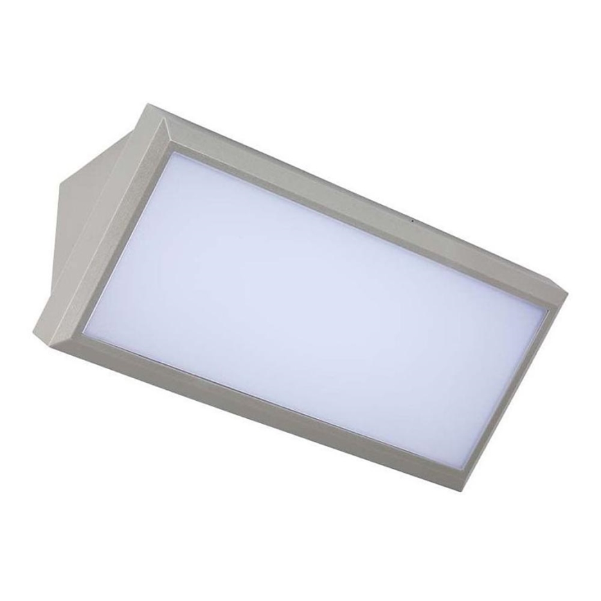 LED Venkovní nástěnné svítidlo LED/20W/230V 3000K IP65 šedá