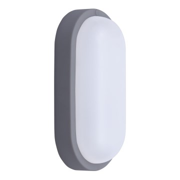 LED Venkovní nástěnné svítidlo LED/20W/230V 4000K IP54 šedá oválný