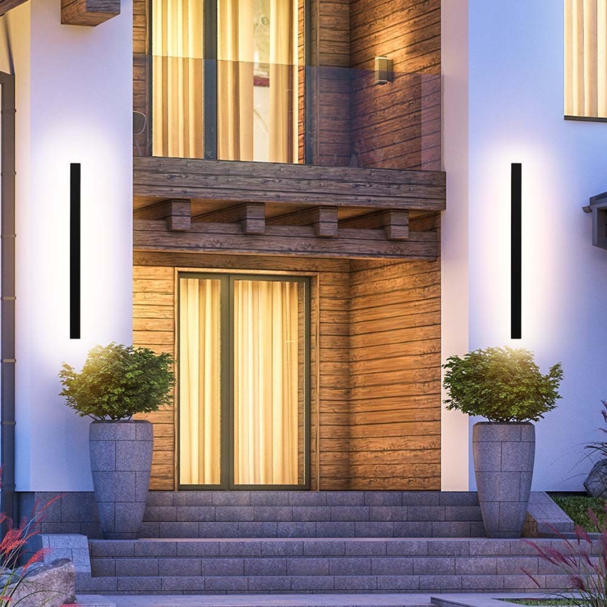 LED Venkovní nástěnné svítidlo LED/23W/230V 4000K IP65 141 cm černá