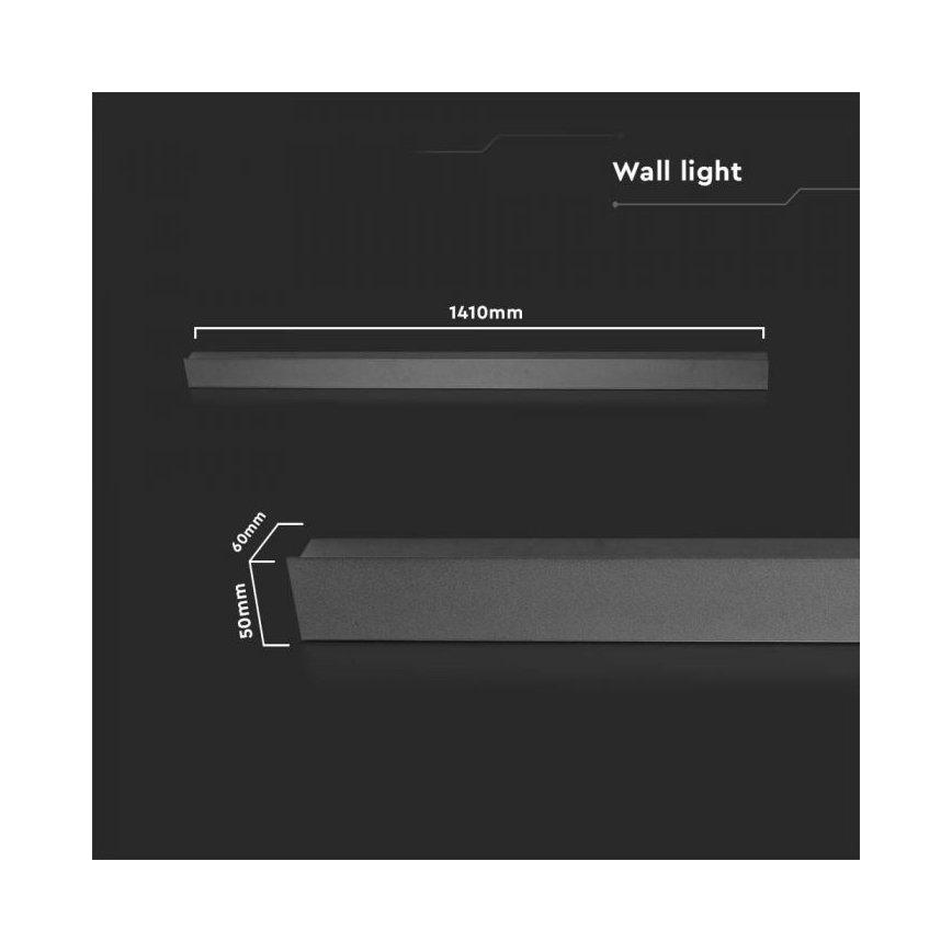 LED Venkovní nástěnné svítidlo LED/23W/230V 4000K IP65 antracit