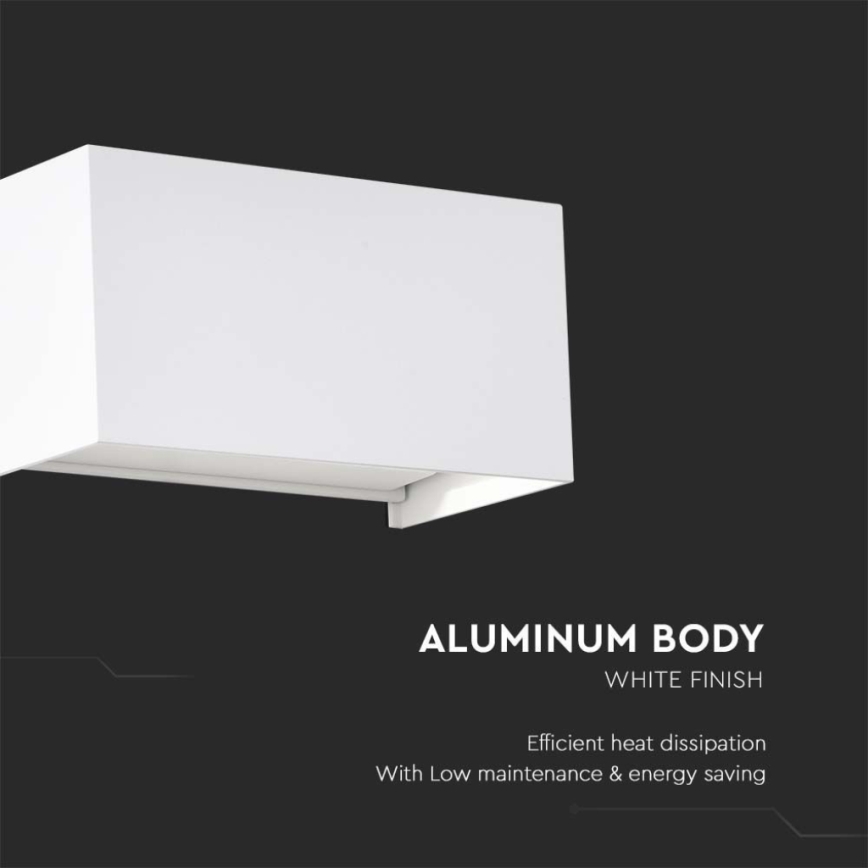 LED Venkovní nástěnné svítidlo LED/24W/230V 3000K IP65 bílá