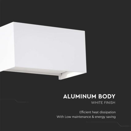 LED Venkovní nástěnné svítidlo LED/24W/230V 4000K IP65 bílá