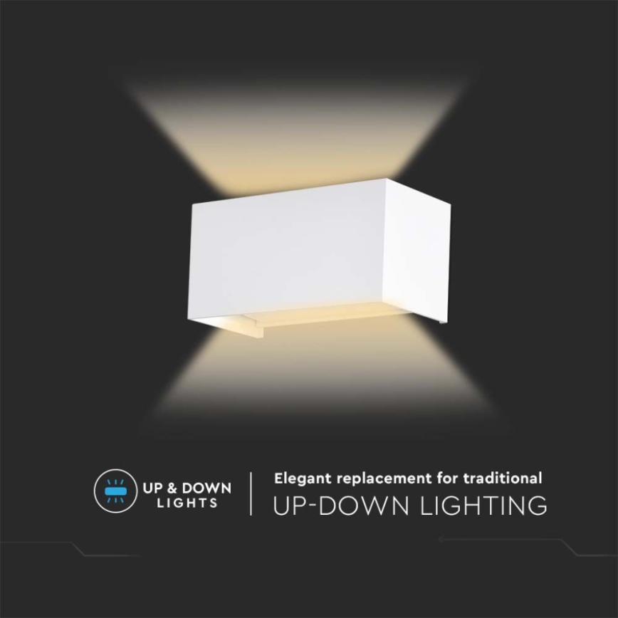 LED Venkovní nástěnné svítidlo LED/24W/230V 4000K IP65 bílá