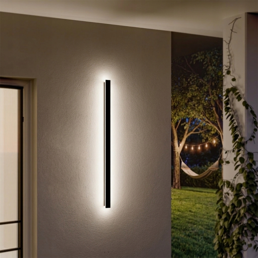 LED Venkovní nástěnné svítidlo LED/30W/230V 100 cm IP65 černá
