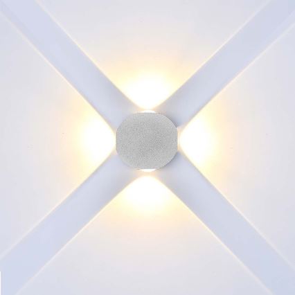 LED Venkovní nástěnné svítidlo LED/4W/230V 3000K IP54 bílá