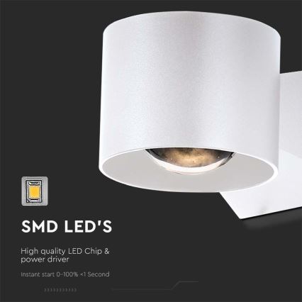 LED Venkovní nástěnné svítidlo LED/5W/230V 3000K IP65 bílá