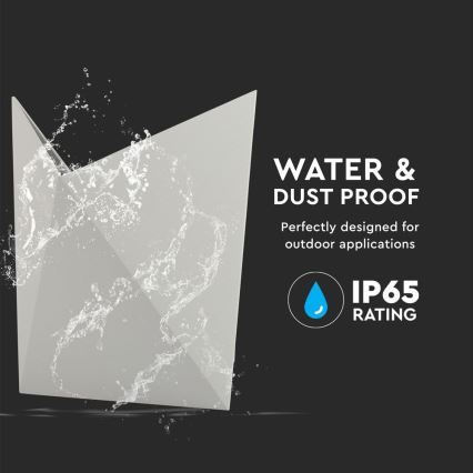 LED Venkovní nástěnné svítidlo LED/5W/230V 4000K IP65 šedá