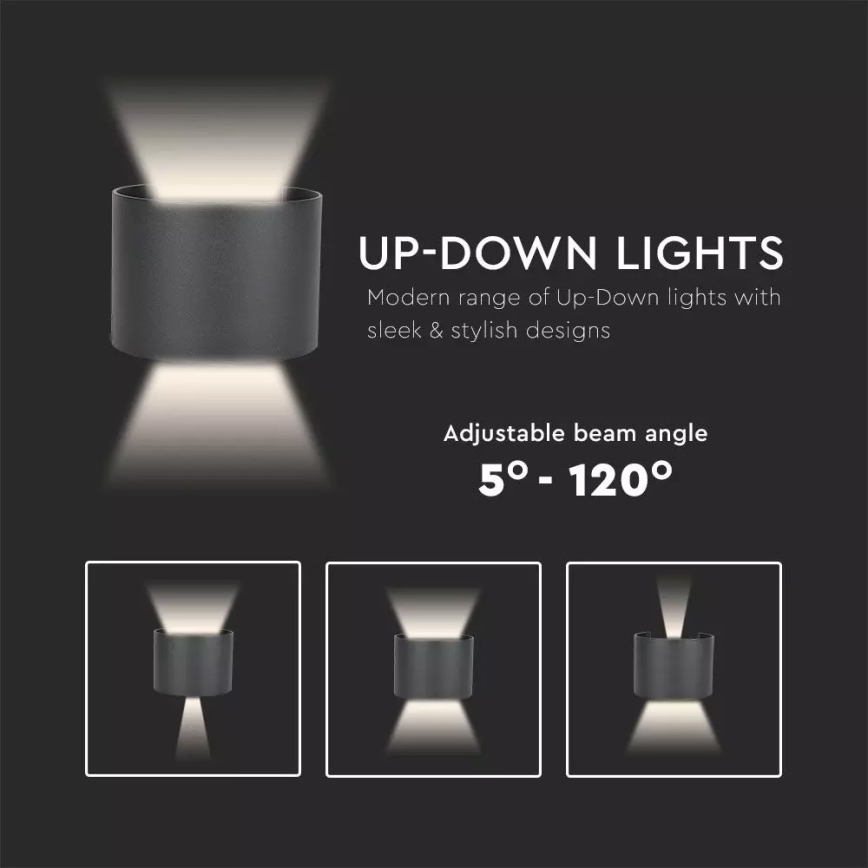 LED Venkovní nástěnné svítidlo LED/6W/110-240V 3000K IP65