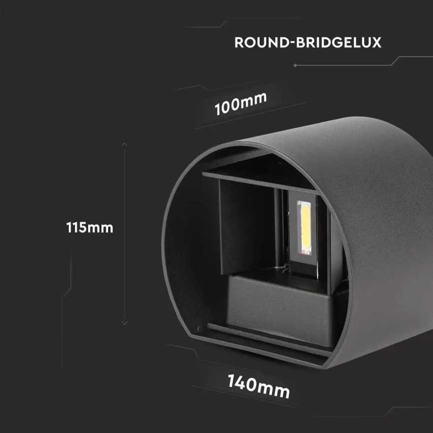 LED Venkovní nástěnné svítidlo LED/6W/110-240V 3000K IP65