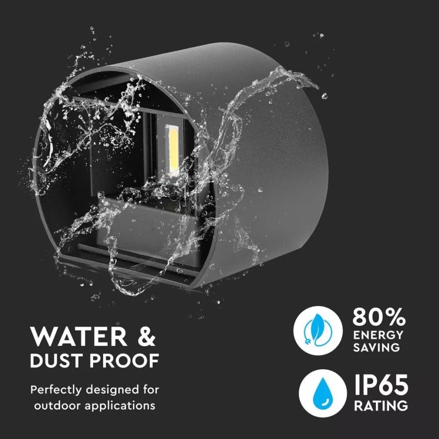 LED Venkovní nástěnné svítidlo LED/6W/110-240V 4000K IP65