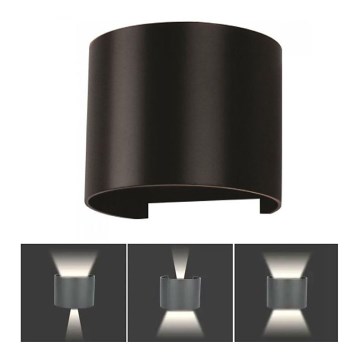 LED Venkovní nástěnné svítidlo LED/6W/230V 3000K IP65 černá