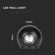 LED Venkovní nástěnné svítidlo LED/6W/230V 3000K IP65 černá