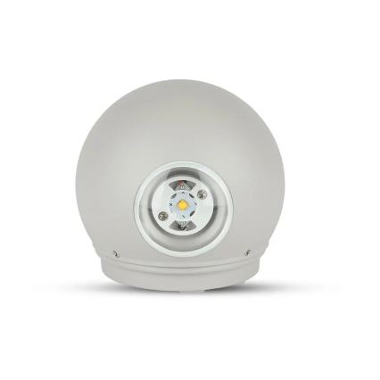 LED Venkovní nástěnné svítidlo LED/6W/230V 3000K IP65 šedá