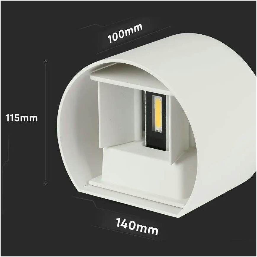 LED Venkovní nástěnné svítidlo LED/6W/230V 4000K IP65 bílá