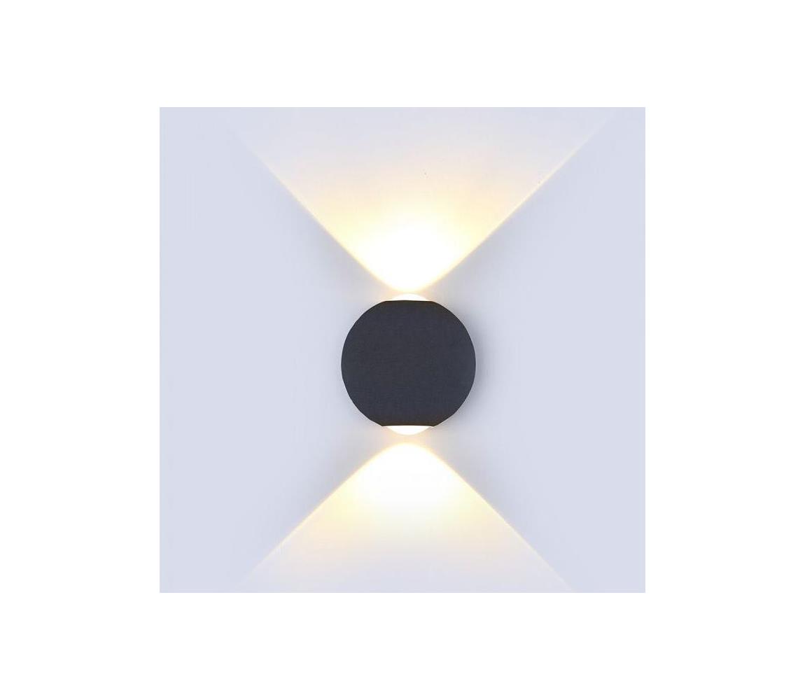 V-Tac LED Venkovní nástěnné svítidlo LED/6W/230V 4000K IP65 černá VT1055