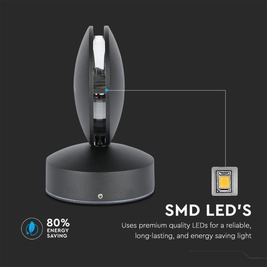 LED Venkovní nástěnné flexibilní svítidlo LED/7W/230V 4000K IP65 černá