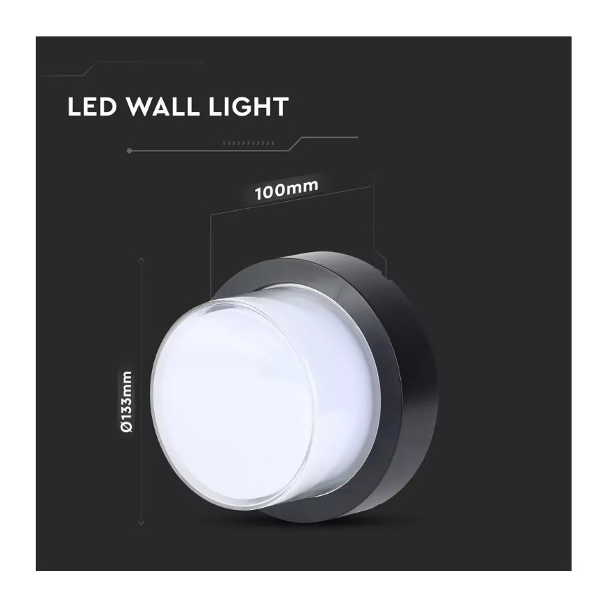 LED Venkovní nástěnné svítidlo LED/7W/230V IP65 3000K