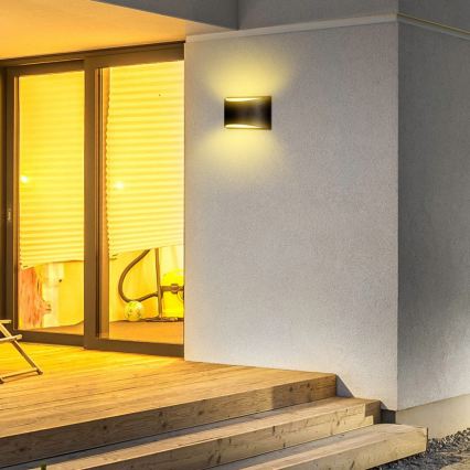 LED Venkovní nástěnné svítidlo LED/9W/230V 4000K IP54 černá
