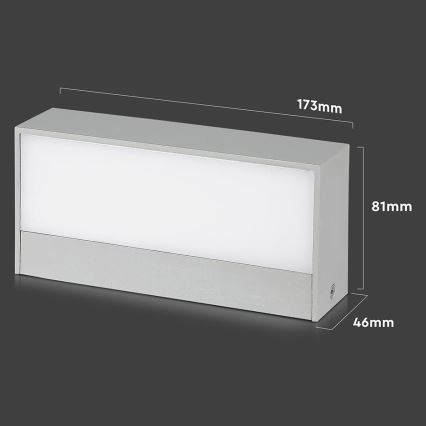 LED Venkovní nástěnné svítidlo LED/9W/230V 4000K IP65