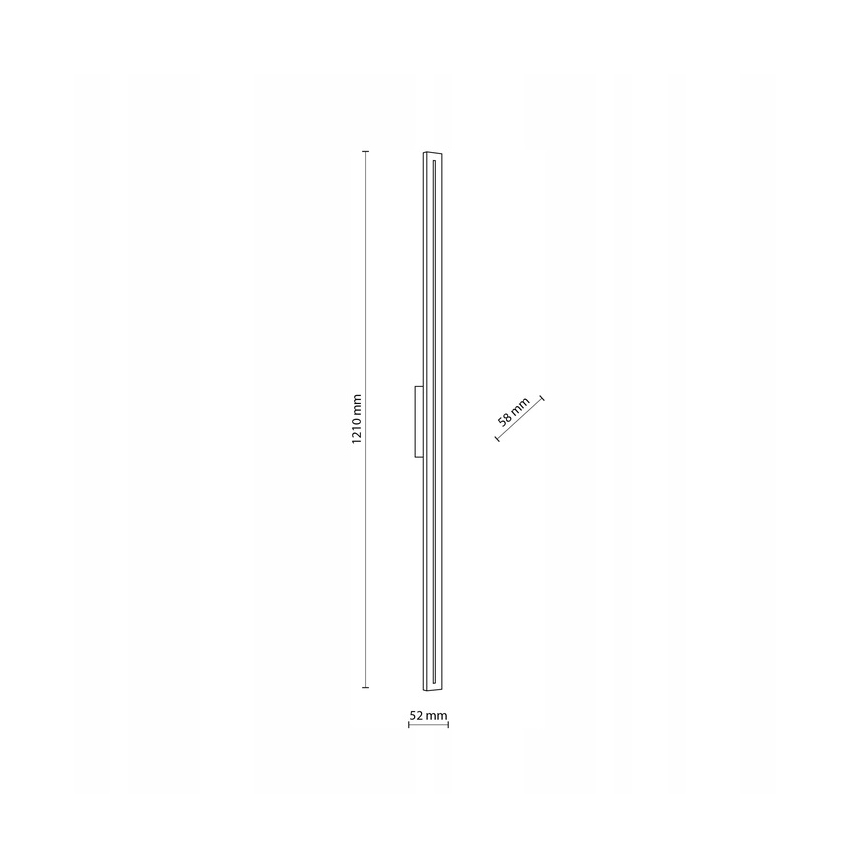 LED Venkovní nástěnné svítidlo LINEA LED/30W/230V IP65 121 cm antracit