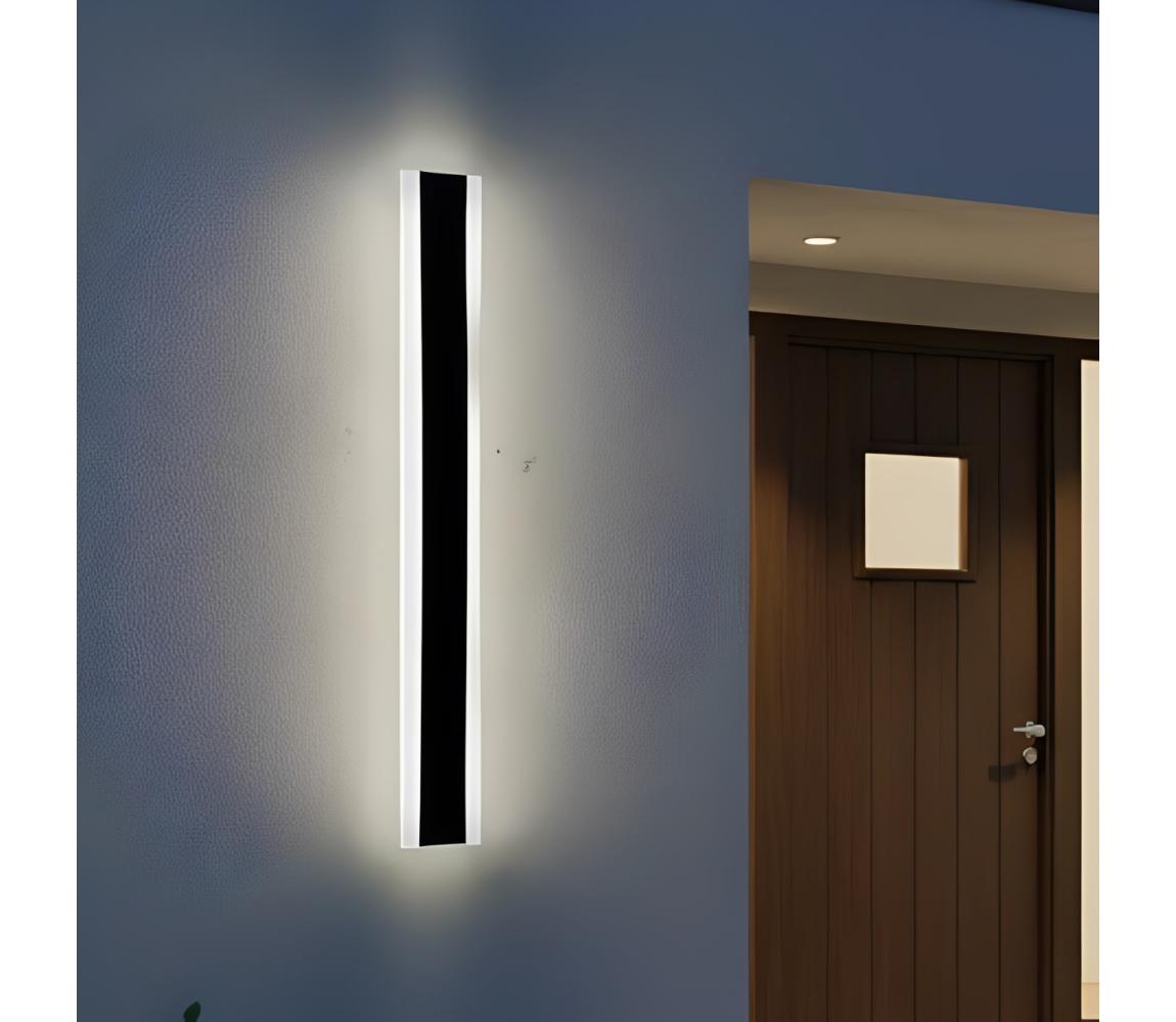 LED Venkovní nástěnné svítidlo MIRANA S LED/12W/230V 4000K IP44 60 cm černá 004718 – Alasans