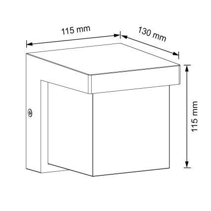 LED Venkovní nástěnné svítidlo MORGAN LED/10W/230V IP54